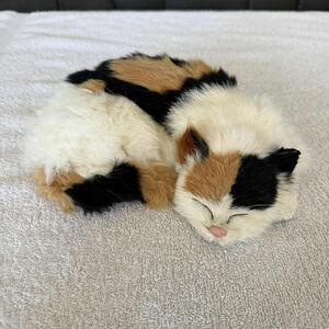 Cat Toy One Size White Black Calico Sleeping Cat